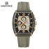 NAVIFORCE NF6101 Silicone Strap Casual Fashion Outdoor Sports Luminous Chronograph Dial Quartz Watch For Men - RoseGold & Grey